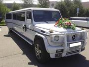 Лимузин Mercedes-Benz Gelandewagen на выписку из роддома в городе Аста